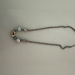 Sorrelli Elegant Gold, Green and Silver Necklace